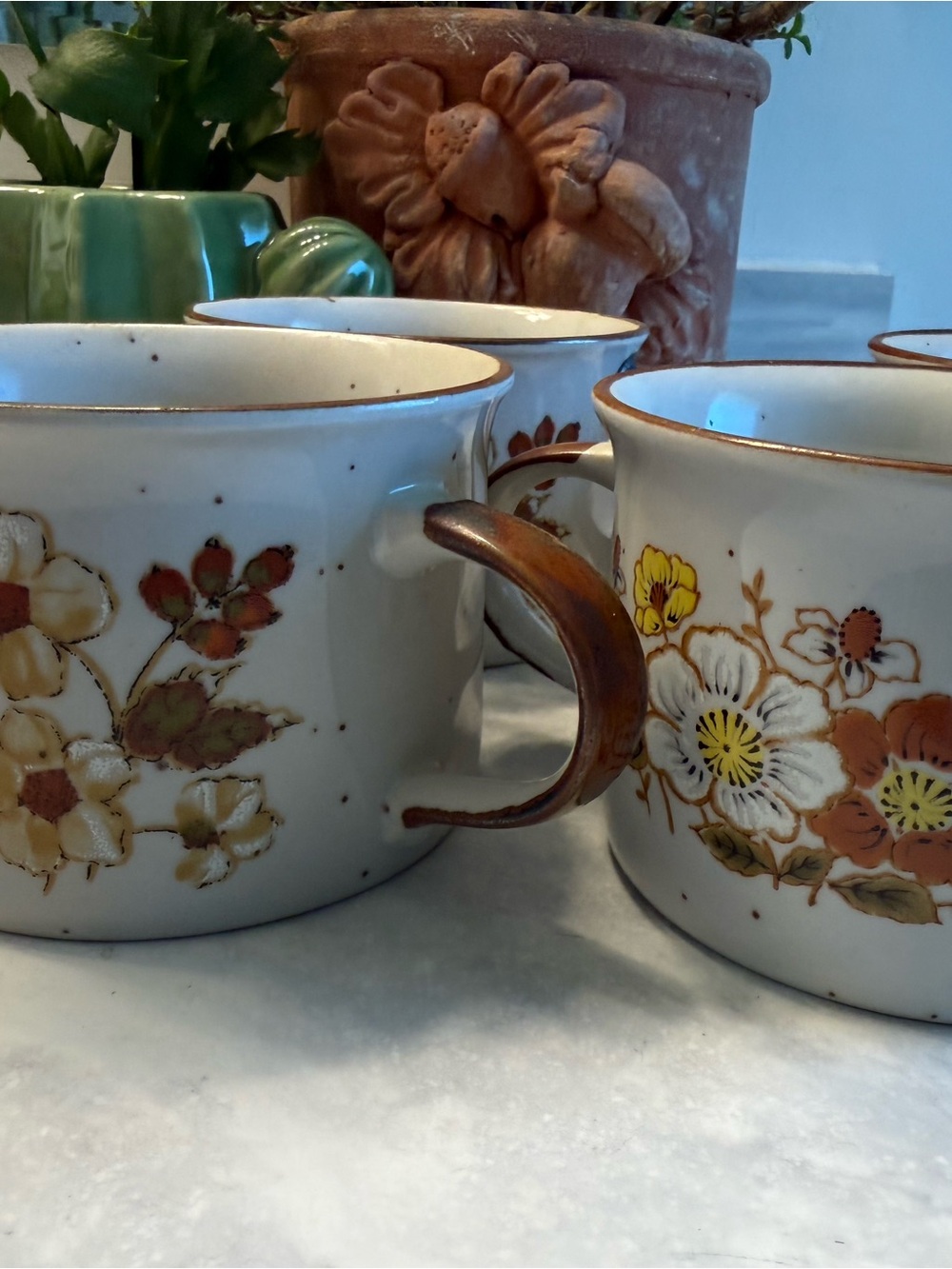 70’s Soup Mugs Set of 4